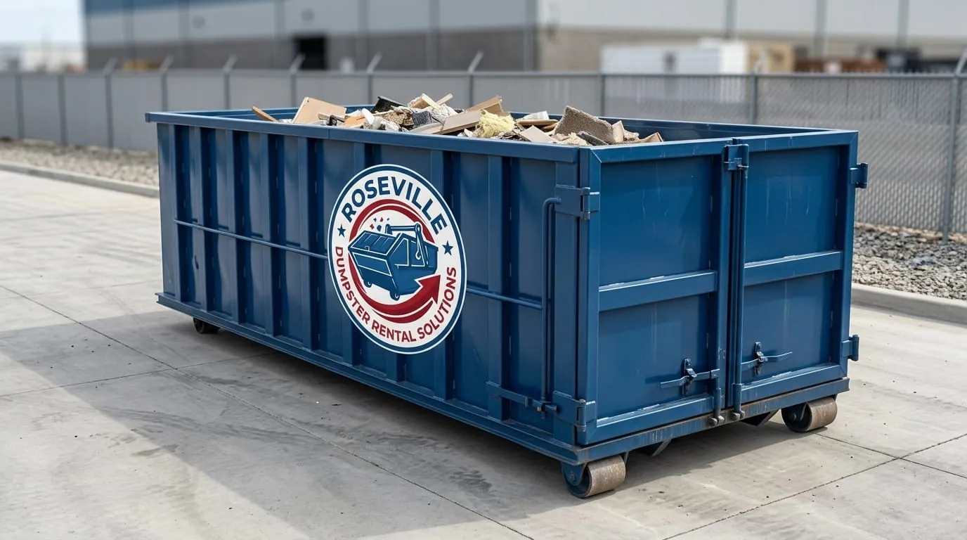 Roll-off dumpster delivered to a property in Eastpointe, MI Roll-off dumpster delivered to a property in Eastpointe, MI